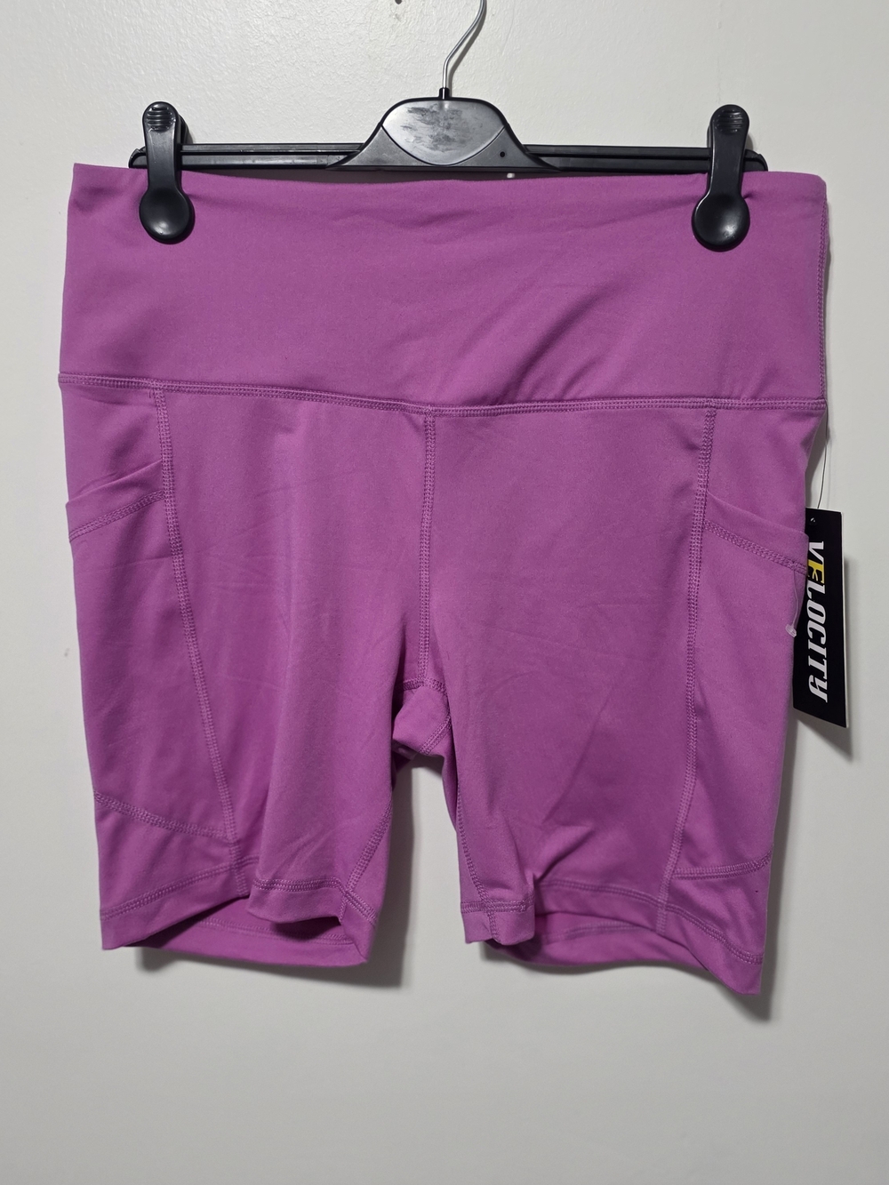 Velocity Women’s High-Rise Purple Active Shorts